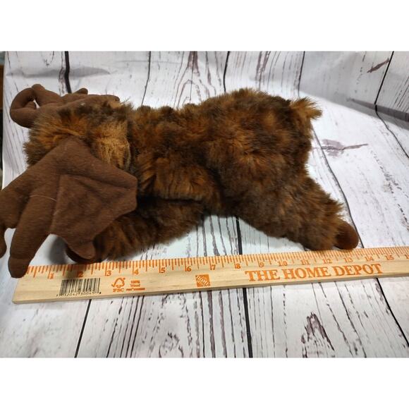 Moose laying down stuffed animal plush realistic - Picture 8 of 8